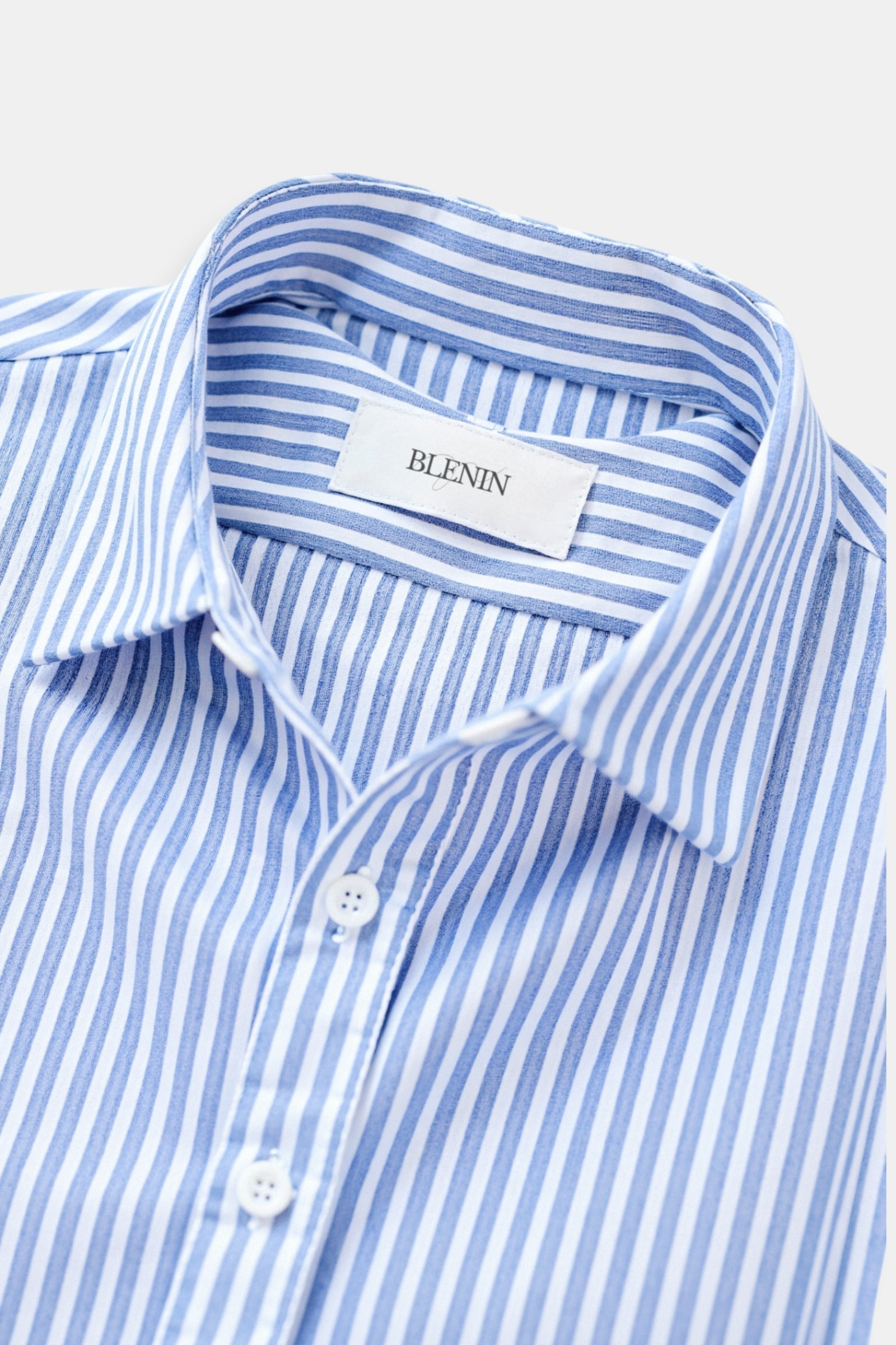 Old Money Cotton Striped Button Front Shirt