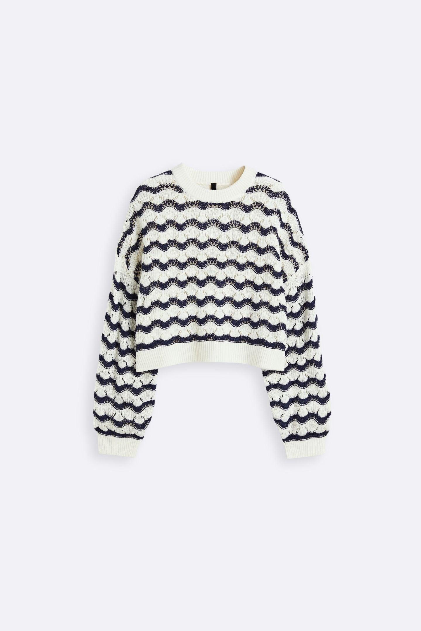 Old Money Knitted Dot Unique Sweater