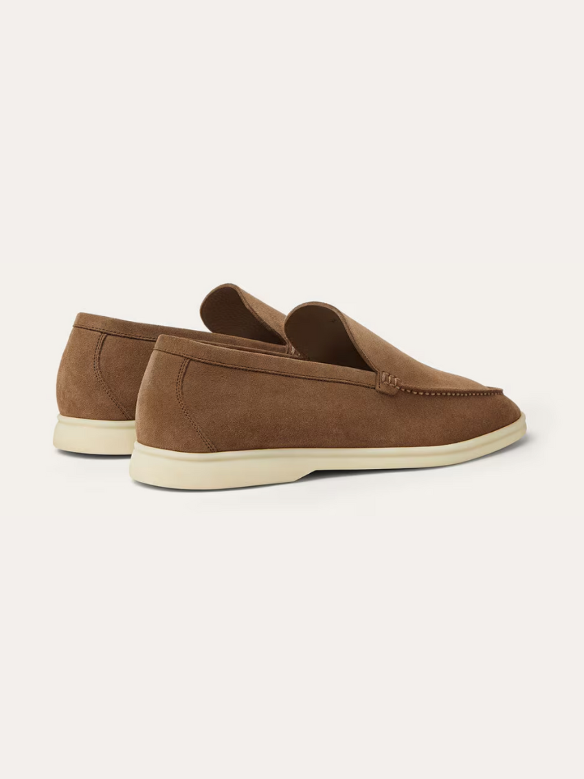 Refined Suede Loafers – Brown