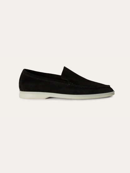 Refined Suede Loafers – Black