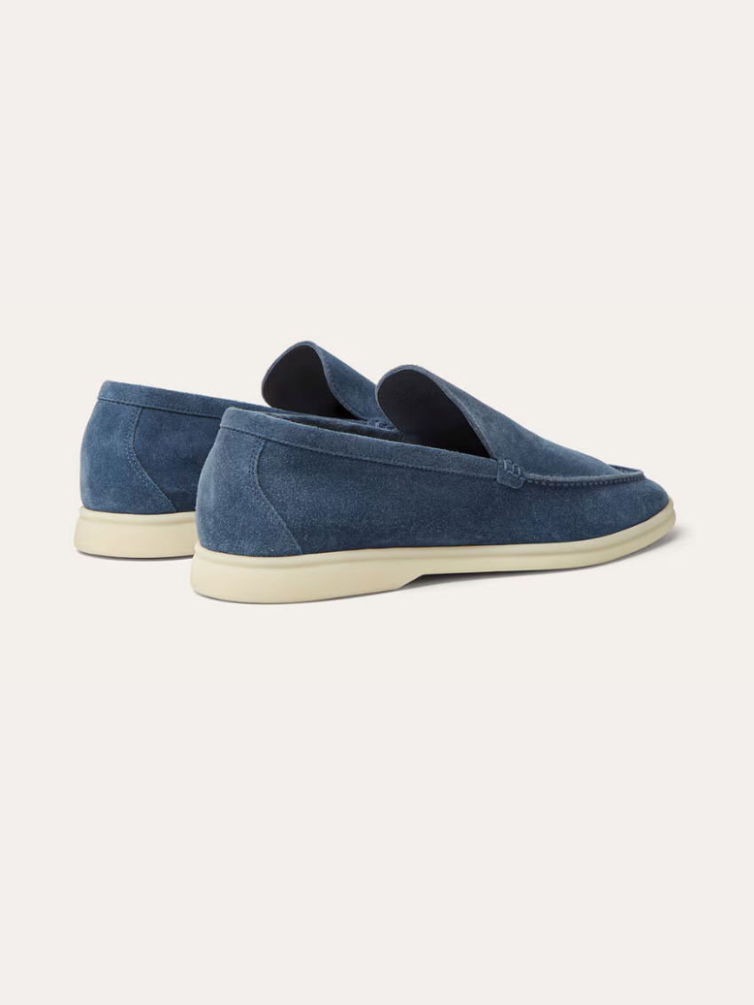 Refined Suede Loafers – Blue