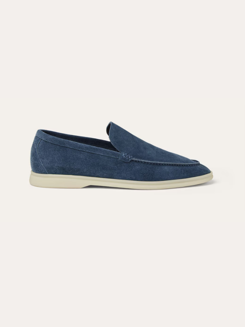 Refined Suede Loafers – Blue